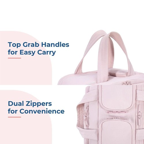 Travel Toiletry Bag Lightweight Large Wide-open Bag Puffy Cosmetic Makeup Bag - Picture 10 of 14