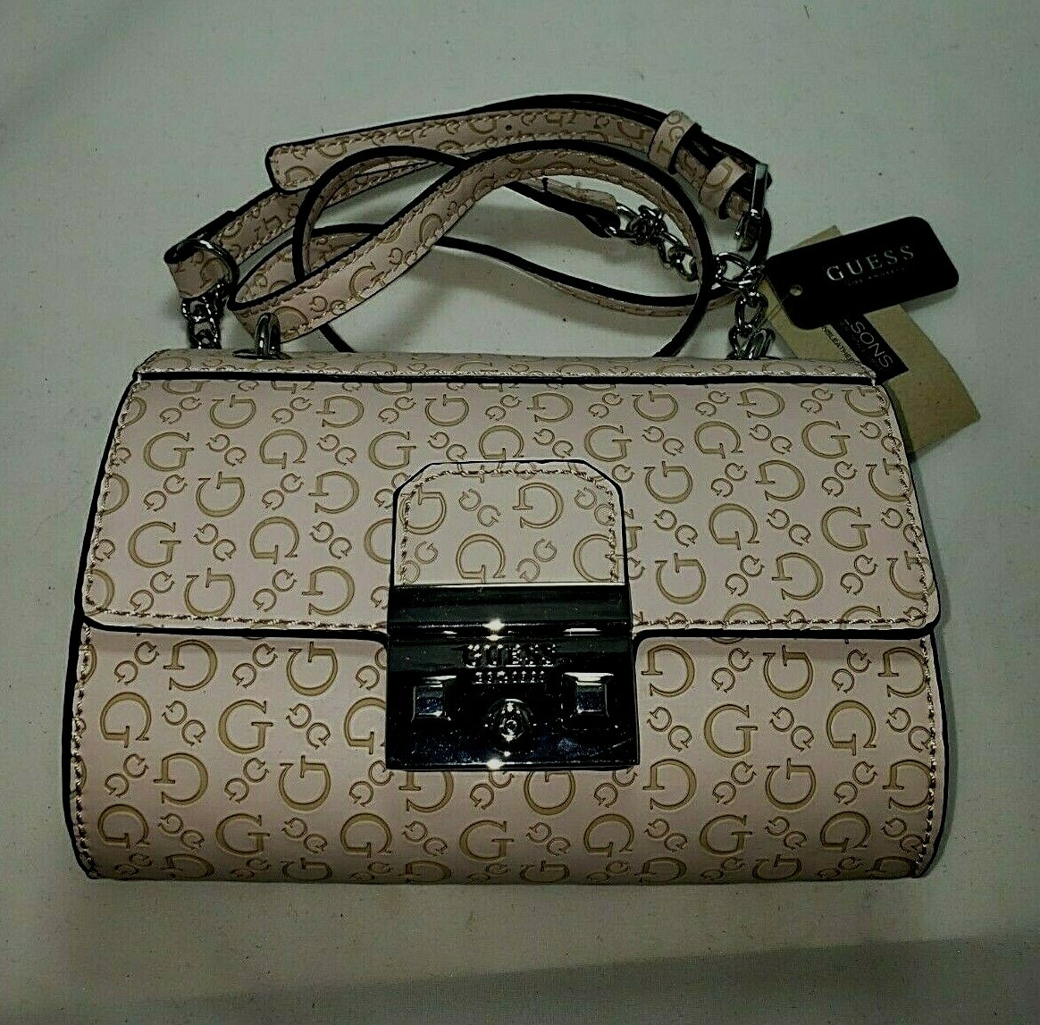 NWT New Guess G Logo Purse Cross Body Shoulder Small Hand Bag Dust Mauve  Zena | eBay