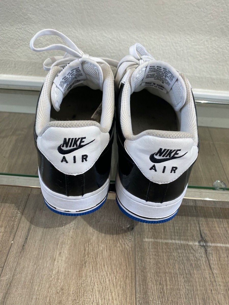 Nike Air Force 1 Game Royal Patent Leather Sneaker Shoes Black White Blue Size 8 Nike Men main image 3