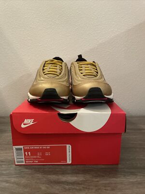 Size 11 Nike Air Max 97 OG QS Metallic Gold 2017 884421-700