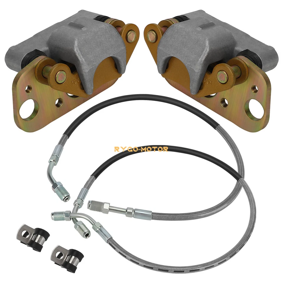 Front Brake Calipers & Hose Lines for Polaris Trail Blazer 250 Trail Boss 325 - Image 3 of 4