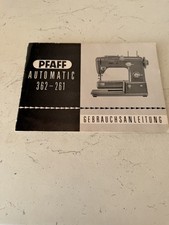Manuale uso Pfaff Automatic 362-261