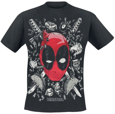 Deadpool T-Shirt Herren Weird World schwarz Fan-Merch, Filme