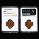 1944 S USA-PHIL 1C NGC AU 58 BN
