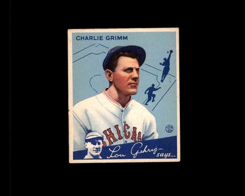 Charlie Grimm #3 1934 Goudey card