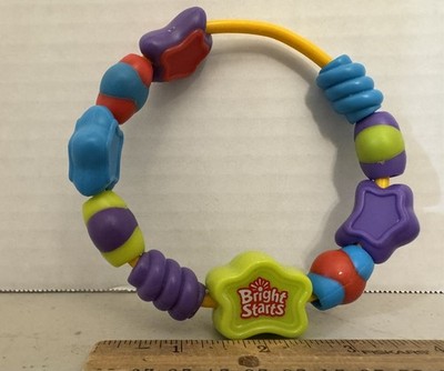 Bright Starts Kids II Ring Beaded Teether Rattle Toy