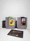 Super Mario Bros. 1 & 3 (Nintendo NES) AUTHENTIC Cartridges w. Sleeves TESTED✅️