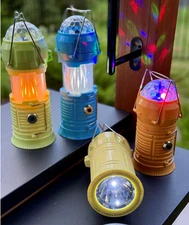 Improvements 4-in-1 Lanterns, 4pc,Flashlight,Flame & Party Lighting,MULTI 899750