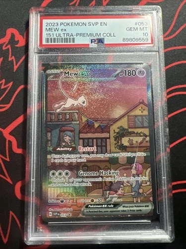 Mew ex 151 Ultra-Premium Collection Promo SVP EN 053 PSA 10 Gem CRACK READ