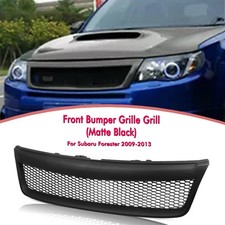 Front Bumper Grille Mesh Grill Kit Cover For Subaru Forester 2009-13 Matte Black Front Bumper Grille Mesh Grill Kit Cover For Subaru Forester 2009-13 Matte Black