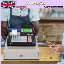 Cash Register Electronic Black M-3000U UK Plug Dual Screen Commercial Durable