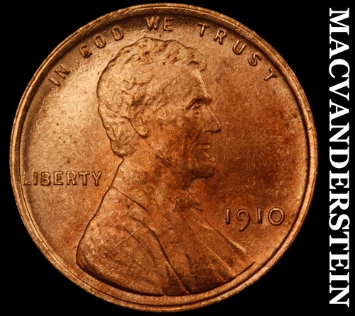 1910 Lincoln Cent- Super Choice Gem Brilliant Uncirculated++++ Luster #J2225