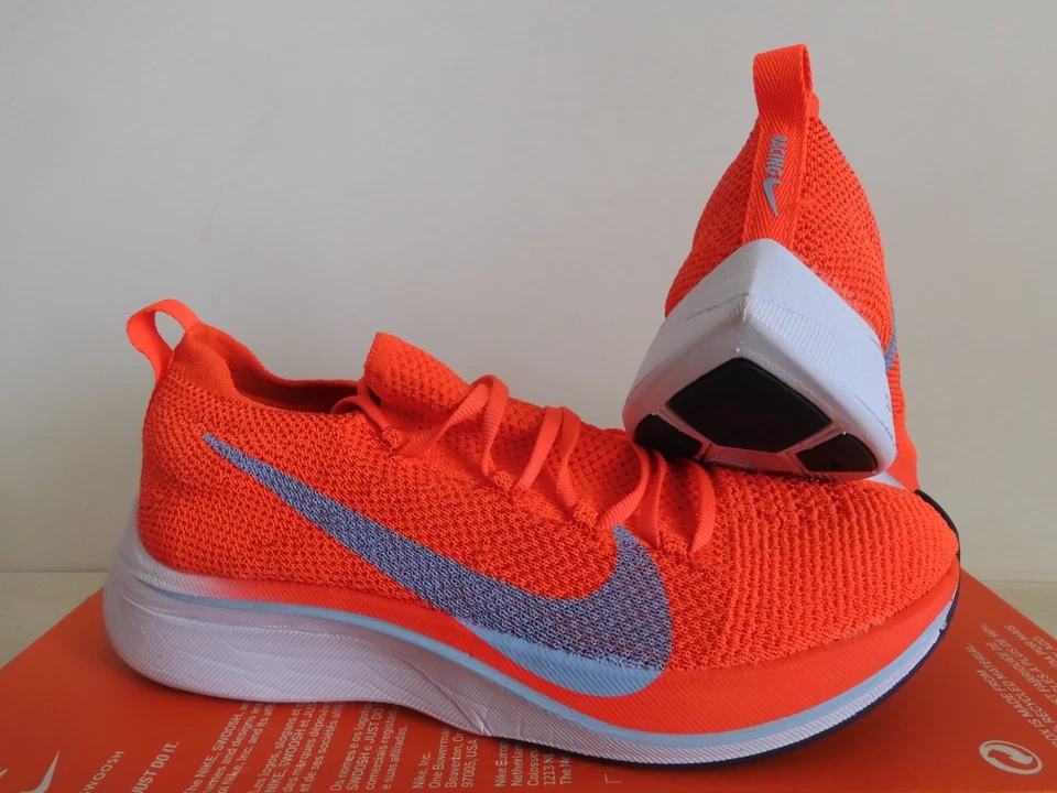 Nike Vaporfly 4% Flyknit Rojo Carmesí Brillante Talla 5.5 Hombres-Mujeres Talla 7 [AJ3857-600] Foto 3 de 4