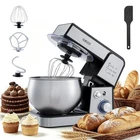 6-Speed Stainless Steel Stand Mixer, 400W Motor, 5.3QT Bowl, Dough Hook & Whisk