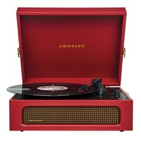 Crosley Voyager Turntable Burgundy Red Bluetooth Portable Vinyl Record Player