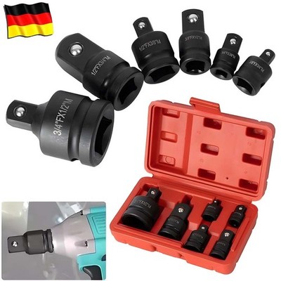 Kraft Adapter 6tlg Schlagschrauber Nüsse Reduzierung 1/2''3/4''1/4''3/8'' Stecknuss