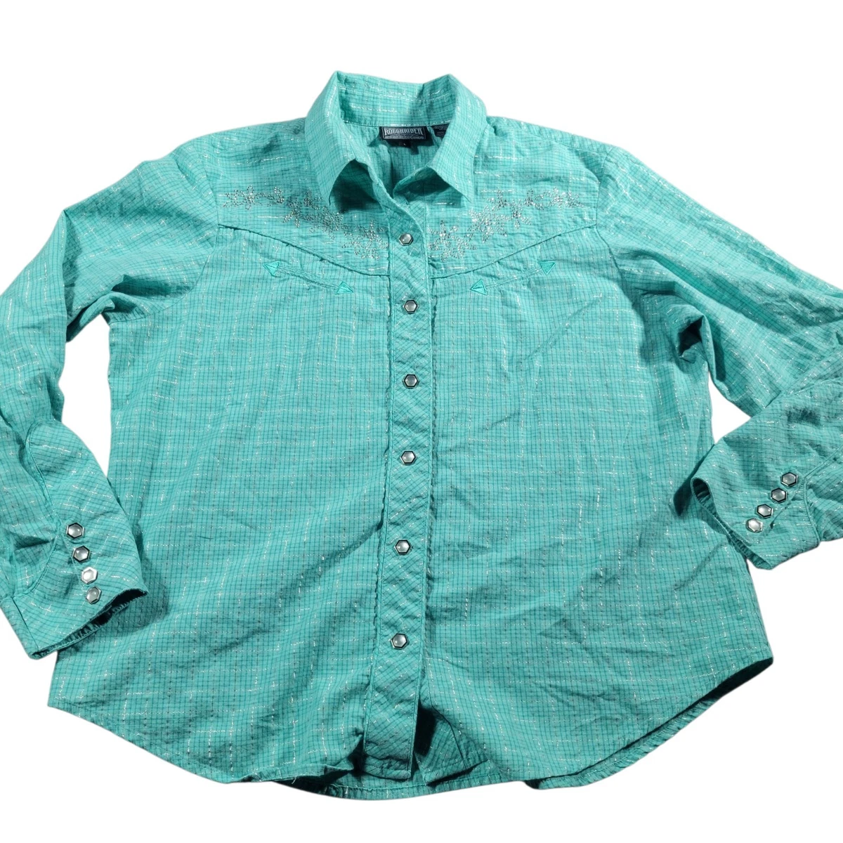 Chemisier Western Roughrider By Circle T – Vintage – Manches Longues – Femme