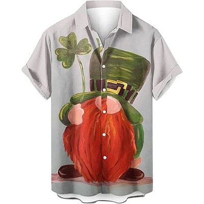 Lucky Gnomes Leprechaun Hawaiian Shirt St Patrick's Day Beer Mug Green Party