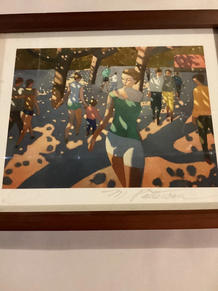 Michael Patterson #3309 8” x 11” impresión firmada a mano enmarcada “luz moteada” Foto 3 de 4