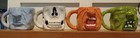 set of 4 unique handmade funny ugly monster face pottery coffee tea mugs — photo 5