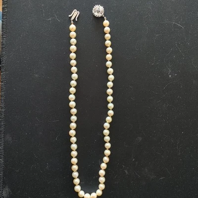 Perlenkette Echtschmuck gebraucht 585 gold - Bild 1 von 3