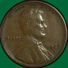 1927-S Lincoln Wheat Cent Very Fine VF Coin #35091