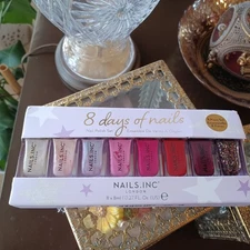 NAILS INC NAIL POLISH LOVELY SHADES 0.27 oz ea STOCKING STUFFERS Set of 8 NEW