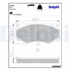 DELPHI Bremsbeläge Satz Vorne Bremsklötze passend für MERCEDES-BENZ T1 Bus (601)