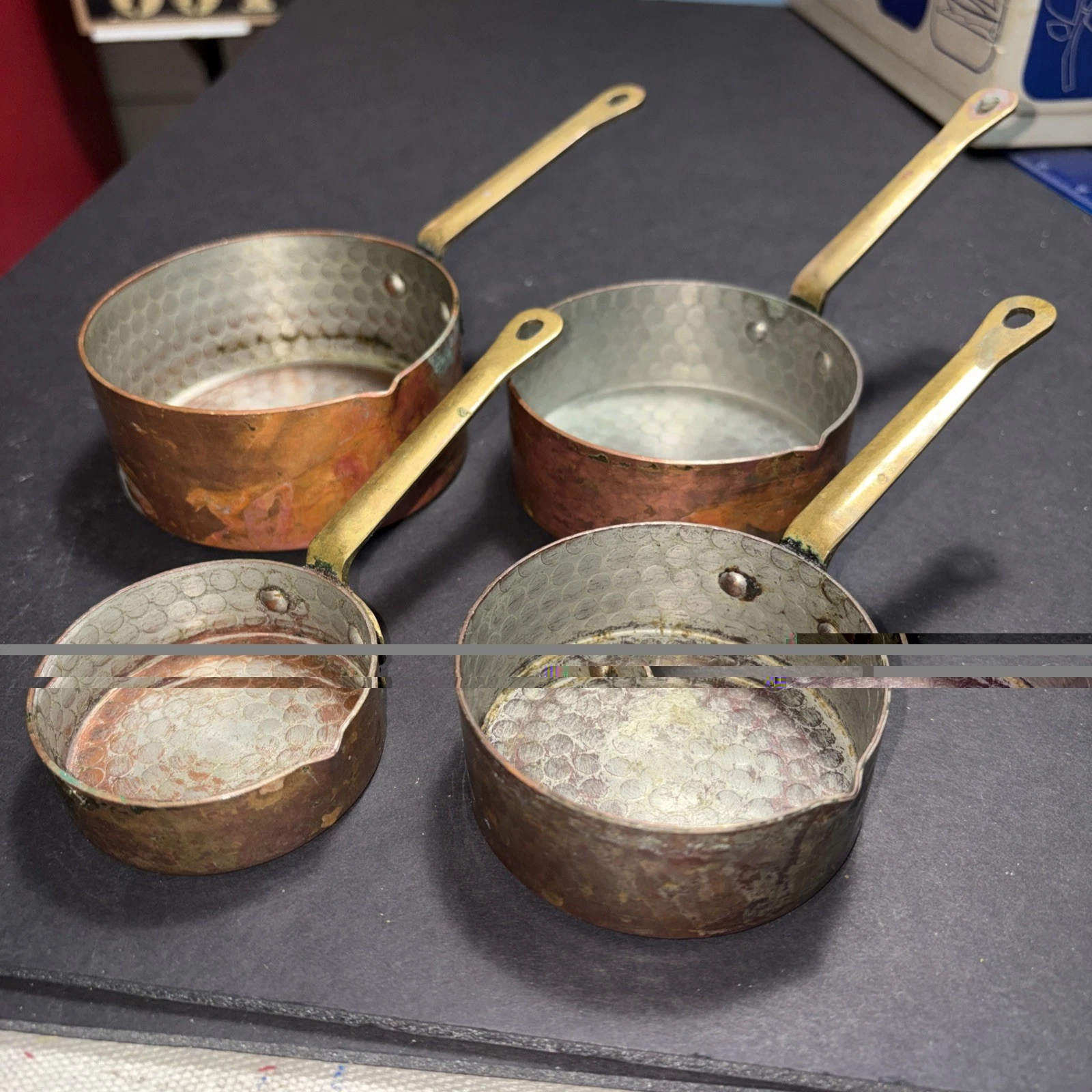 Set Of 4 Vintage Hammered Copper Measuring Cups 1 Cp, 3/4cp, 1/2 Cp 1/4 Cp
Opens in a new window or
