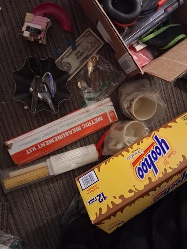 Vintage WW2 Military Junk Drawer Lot ~ misc stuff ration token