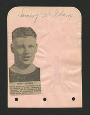 1932-33 Vancouver Maroons Sam Sammy McAdam Autograph HQ Signed New York Rangers