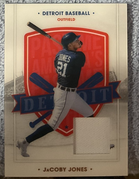 2021 Panini Chronicles America's Pastime JERSEY #58 JACOBY JONES TIGERS