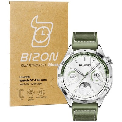 2x Hydrogel Folie für Huawei Watch GT 4 46 mm Bizon Schutzfolie Bildschirmfolie