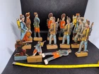 Vintage Flat Cardboard Soldiers Bundle. Litho Marx ? See Photos