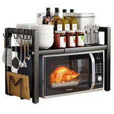 Mikrowellenhalter Küchenregal Ausziehbarer Mikrowellenregal Ablage Stehende