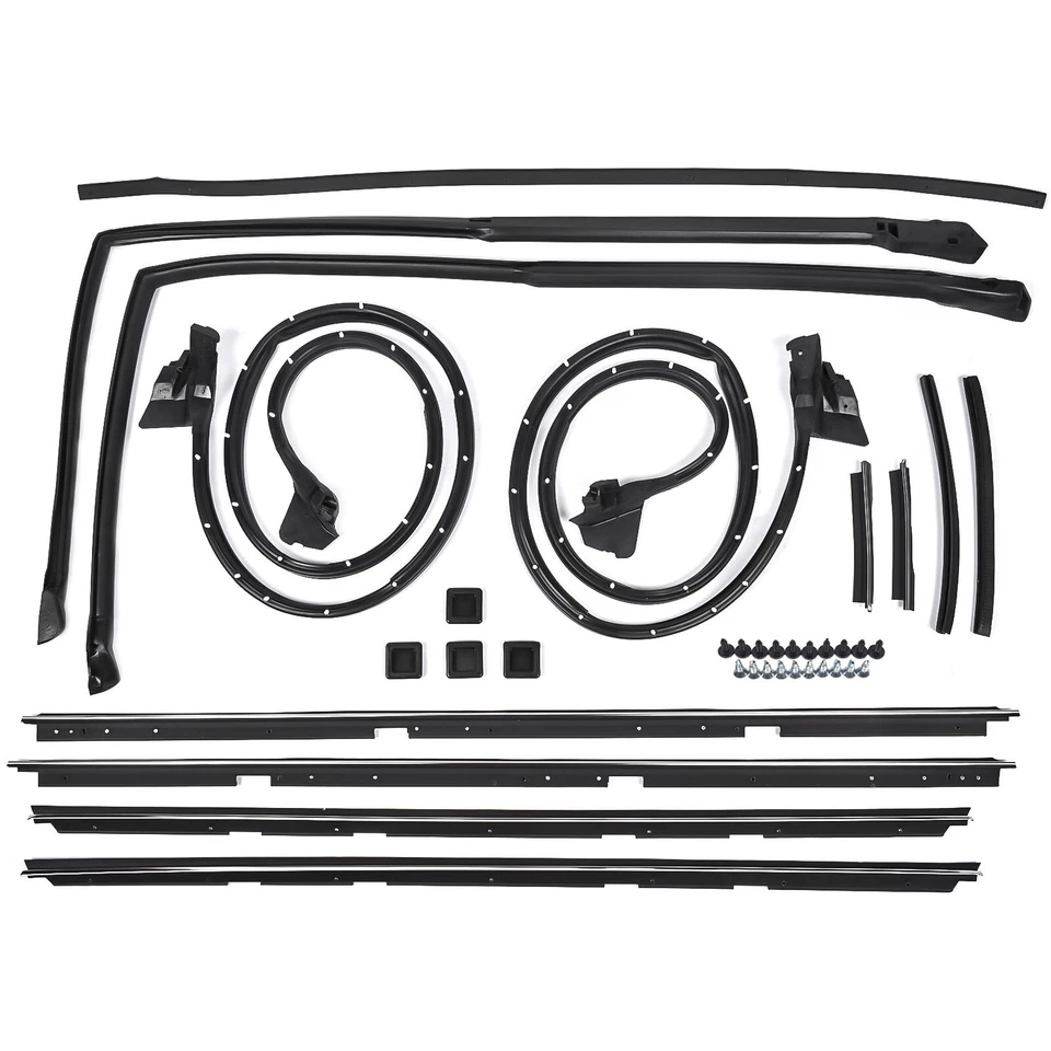 17 Pcs Door Tailgate Weatherstripping Seal Kit For any 1978-1987 Chevy El Camino - Image 2 of 4
