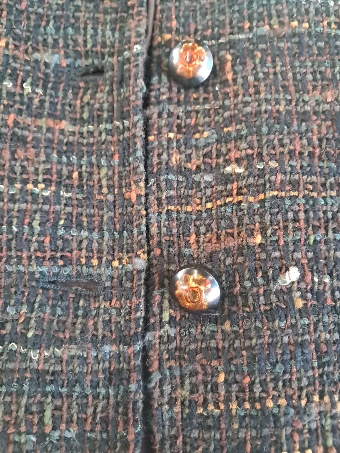 GIACCA CHANEL VINTAGE 98A anni 90 TWEED CC LOGO FR38 WOW!!!