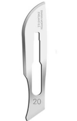 Swann Morton Size 20 Sterile Surgical Blade - Made in Sheffield UK - 第 1/2 張圖片
