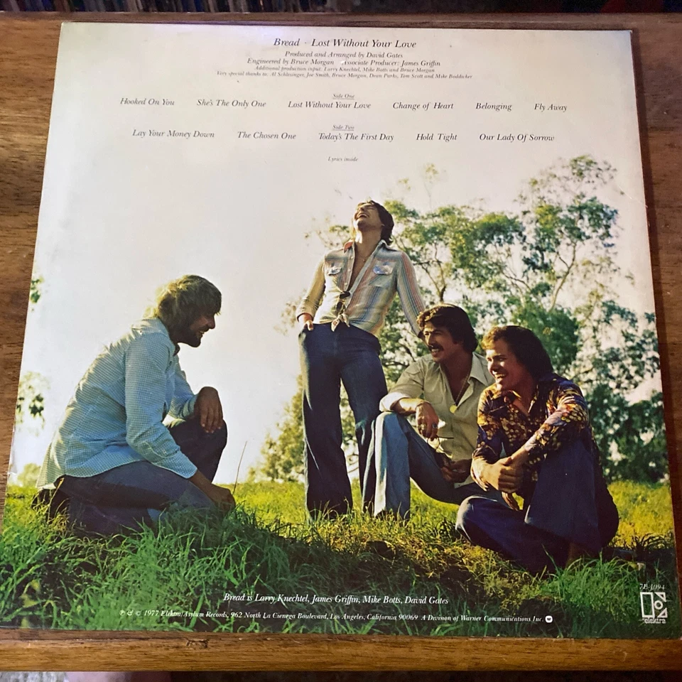 BREAD - Lost Without Your Love (1977, Vinyl LP) “Hooked On You” *CLEARANCE* - Image 2 of 4
