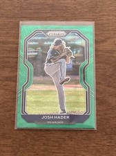 2021 Panini Prizm Green Wave Prizm Parallel #162 Josh Hader Milwaukee Brewers