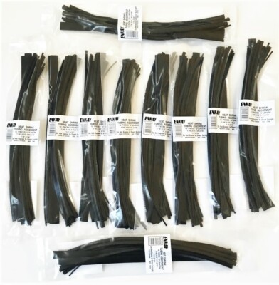 120FT ENKAY HEATSHRINK TUBING ASSORTMENT 1/16 TO 5/16'' 6 SIZES HEAT SHRINK #7545