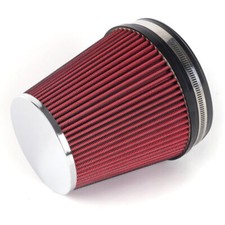 6 152mm 7in Tall Inlet Car Truck Air Intake Cone Replacement Dry Red Air Filter