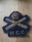 Original WW1 Machine Gun Corps Bullion Blazer  Patch Cloth Badge MGC