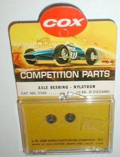 Cox Axle Bearings Nylatron 3388 Special 1/8" Axle 1960s Vintage Slot Car Used