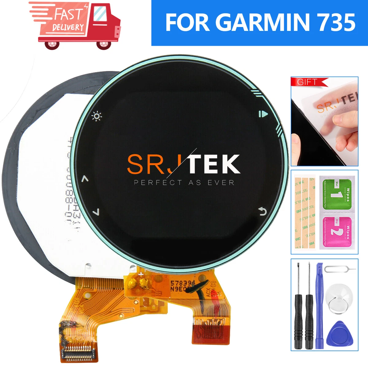 For Garmin Forerunner 735 Screen Replacement 735XT GPS Watch LCD Touch  Digitizer