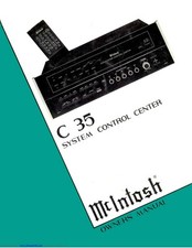 User Manual for McIntosh C 35
