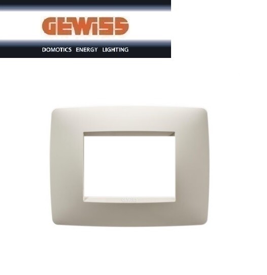 PLACCA ONE 3 POSTI GEWISS CHORUS GW16103TI AVORIO