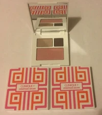 Lot 3 Clinique Eyeshadow Trio 03 Morning Java 1C Foxier 08 Cupid Blush