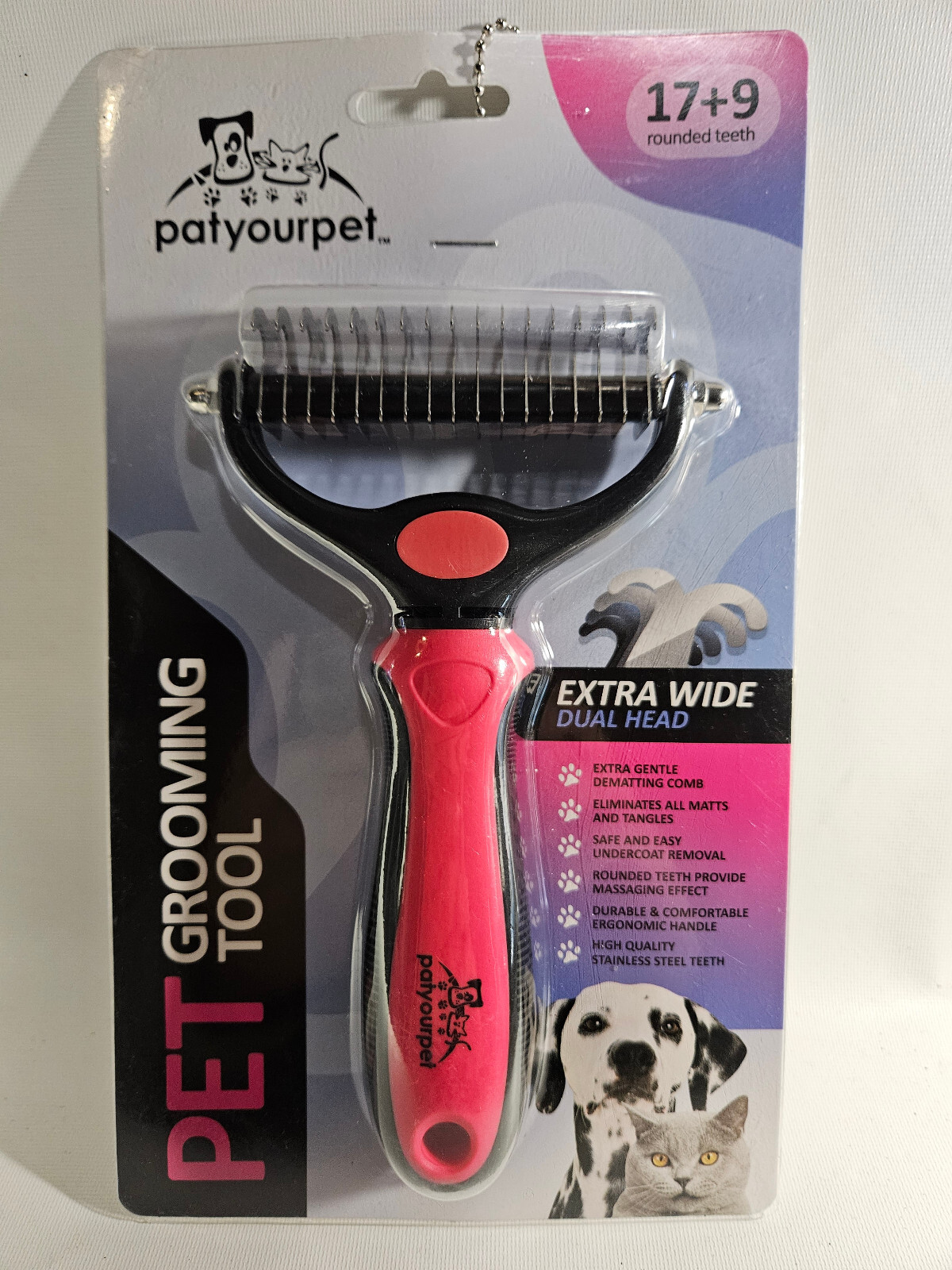 2 Side Pet Comb Tool Brush Pet Grooming Shedding Undercoat Dog Cat Hair Rake