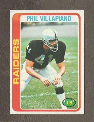 1978 Topps Football Card #149 Phil Villapiano – Oakland Raiders